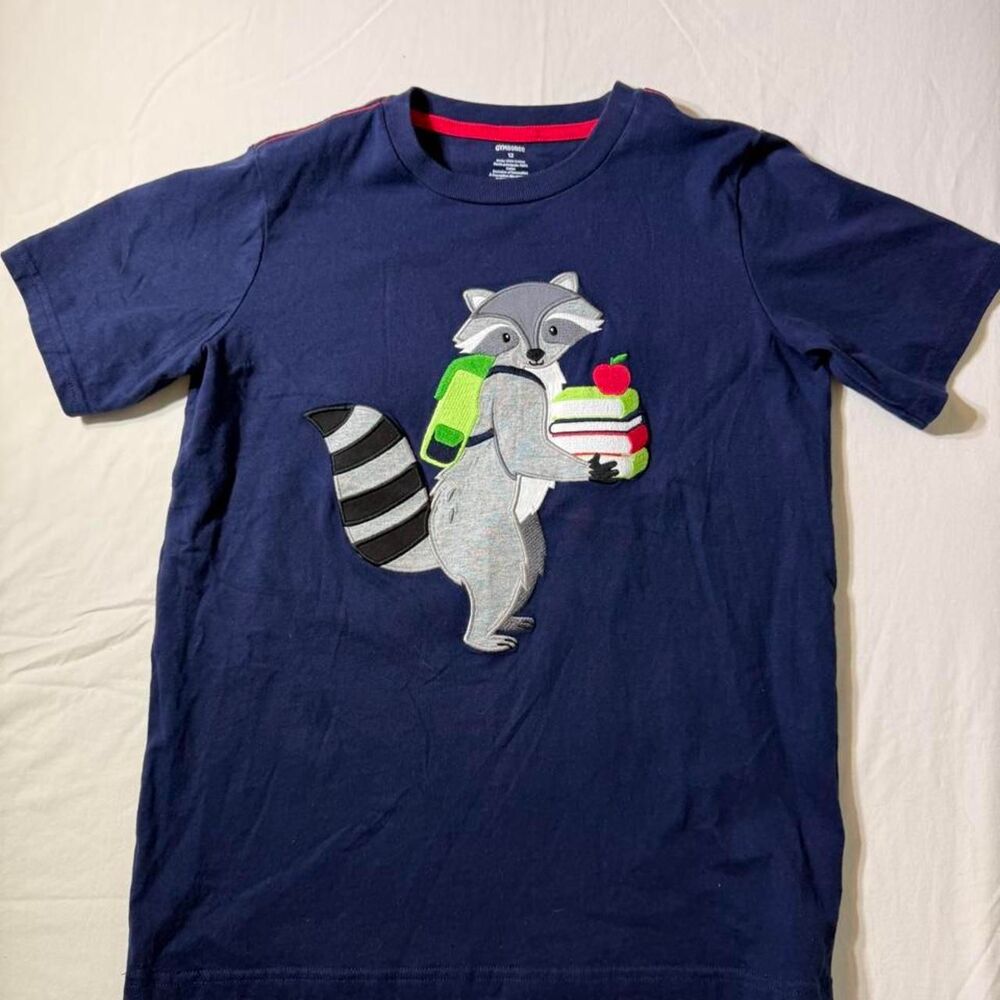 Gymboree Men's Navy and Blue T-shirt